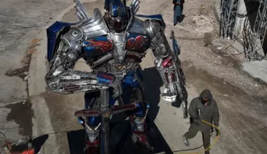 sculptor ehtisham jadoon working on a model of optimus prime a film character from transformers made from scrap metal at his studio on the outskirts of islamabad photo afp