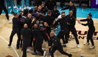 Isaiah Stewart, Miles Bridges, More Suspended by NBA After Massive Pistons-Hornets Fight on Video