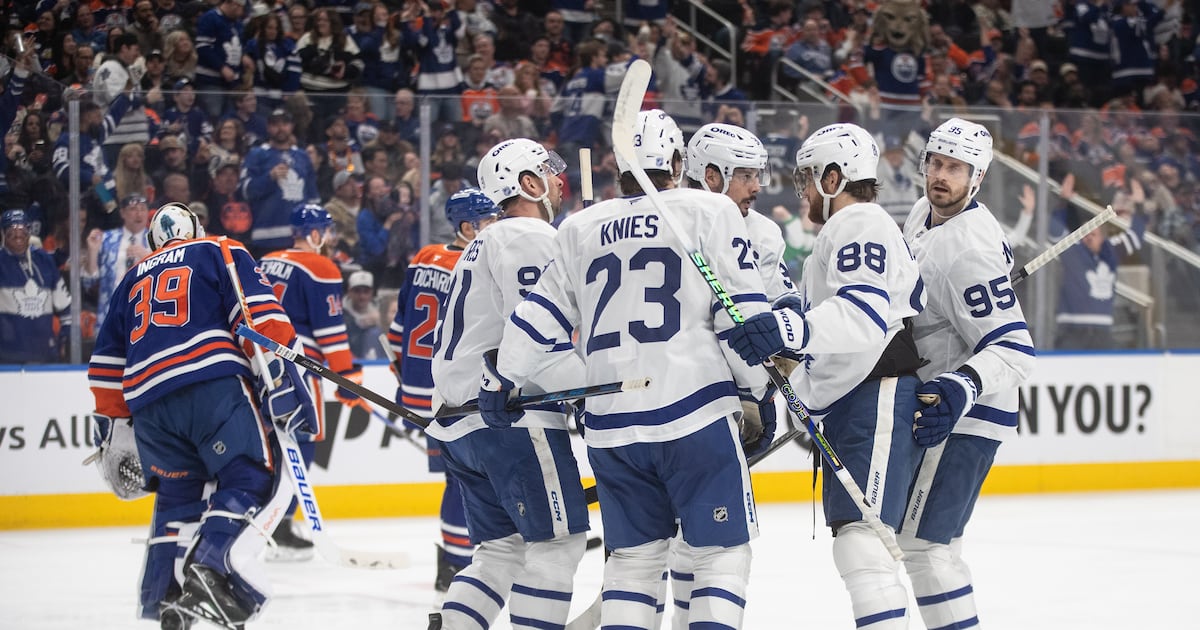 Matias Maccelli’s two goals lead the way as Toronto Maple Leafs down Edmonton Oilers, head into break with three straight wins
