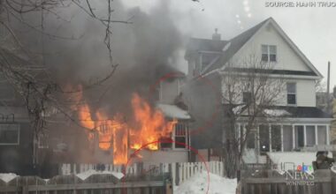Horrifying escape from blaze caught on camera - CTV News