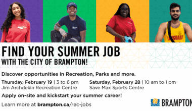 Explore seasonal Community Services jobs in Brampton