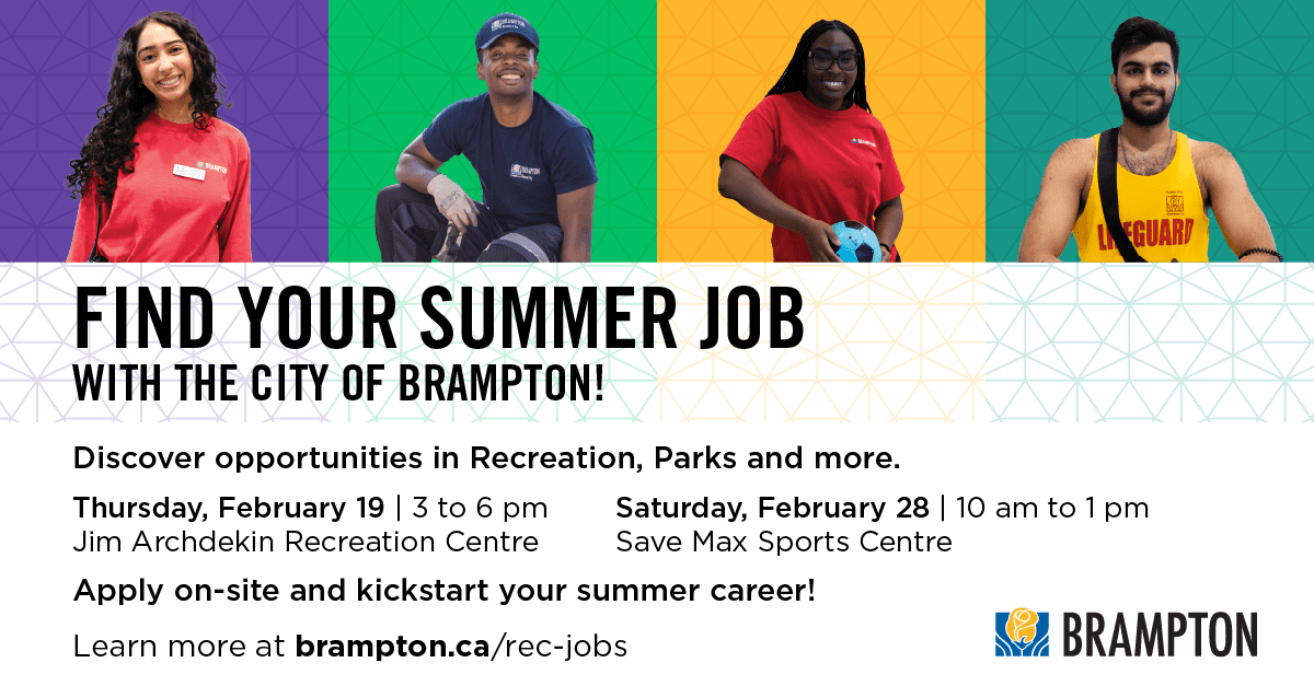 Explore seasonal Community Services jobs in Brampton