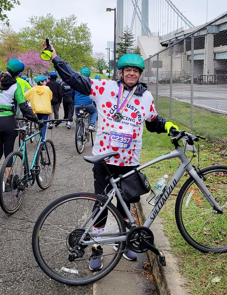 Bordeaux developed a large hematoma after a bike crash.