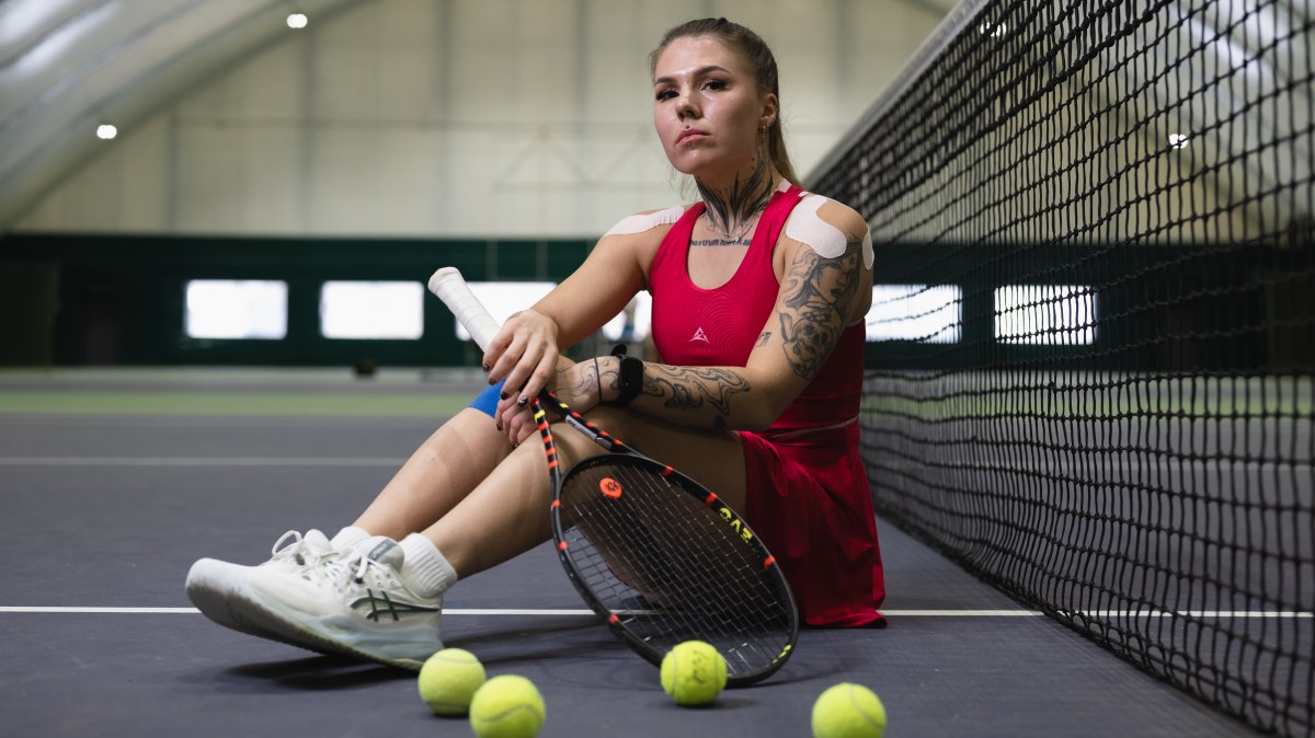 Unlikely breakout star who plays ‘anti-tennis’ and trains in warzone