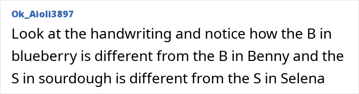 Comment highlighting handwriting differences related to Taylor Swift and Selena Gomez in a discussion about a gift backlash. Comment highlighting handwriting differences related to Taylor Swift and Selena Gomez in a discussion about a gift backlash.
