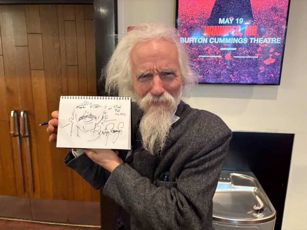 CONRAD SWEATMAN / FREE PRESS
Ed Ackerman was sketching when he had a chance meeting with Canadian indie rocker Mac DeMarco.