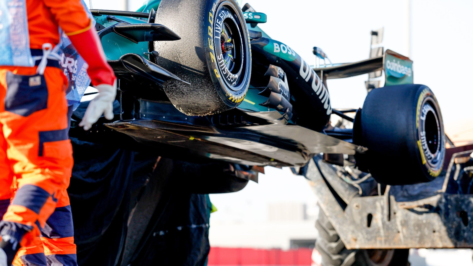 Aston Martin AMR26 from beneath