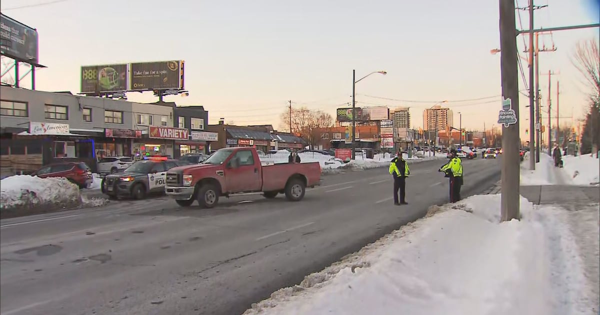 Pedestrian critical after being hit by driver of vehicle in North York