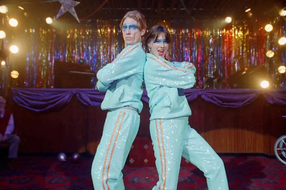 Domhnall Gleeson and Taylor Swift in her 'Opalite' music video. Taylor Swift/Apple Music