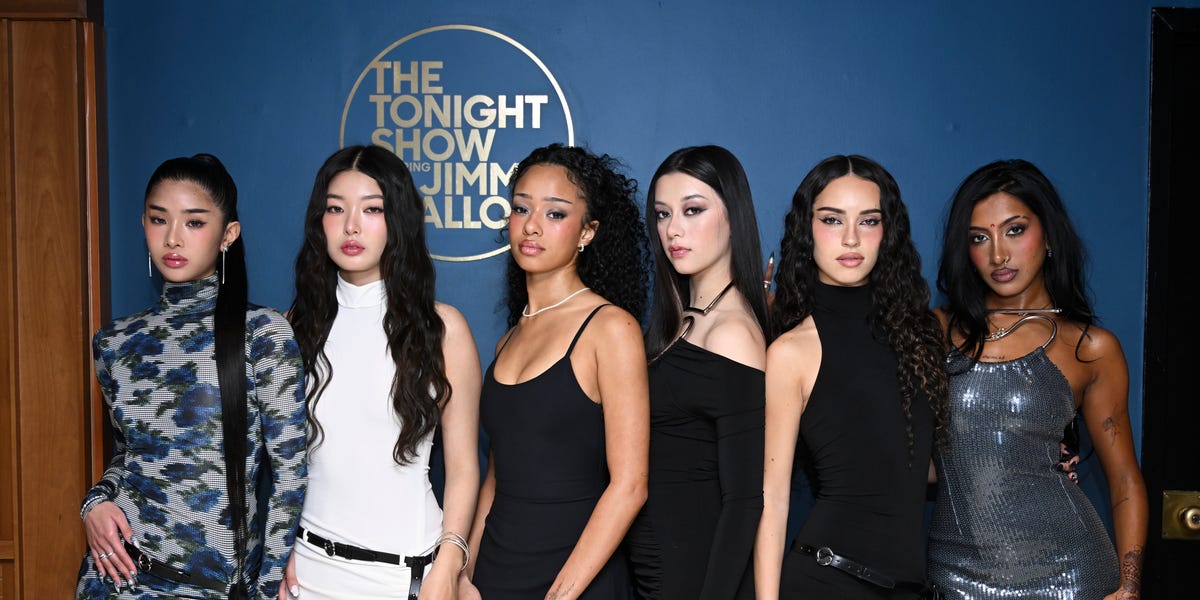 Fresh off the Grammys, KATSEYE Steps Out in Pandora on The Tonight Show