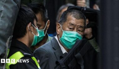 Hong Kong court jails pro-democracy media tycoon Jimmy Lai for 20 years