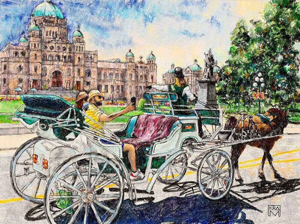 After moving to Victoria from Toronto, Ken R.A MacKenzie started painting everyday scenery in Victoria. (Courtesy of Ken R.A MacKenzie website)