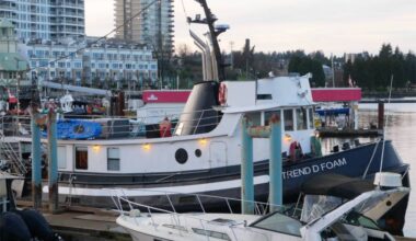 The tugboat suffered extensive damage when a man broke in and was tear-gassed by police after barricading himself inside. (Chris Bush/News Bulletin)