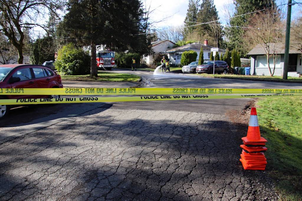 A pedestrian was taken to hospital with serious injuries after a hit-and-run in Abbotsford early Sunday morning (Feb. 15). (Contributed to Black Press Media)