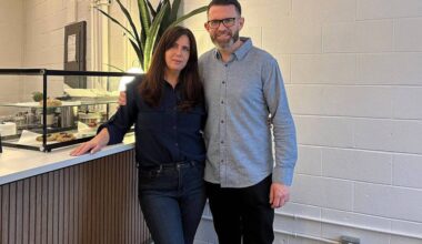 Jenann and Steve Preddy, owners and founders of Bean & Berry on West Beach, were successful in asking White Rock council for a sign bylaw variance to improve street-level identification of their business. (Grace McLeod/Peace Arch News)