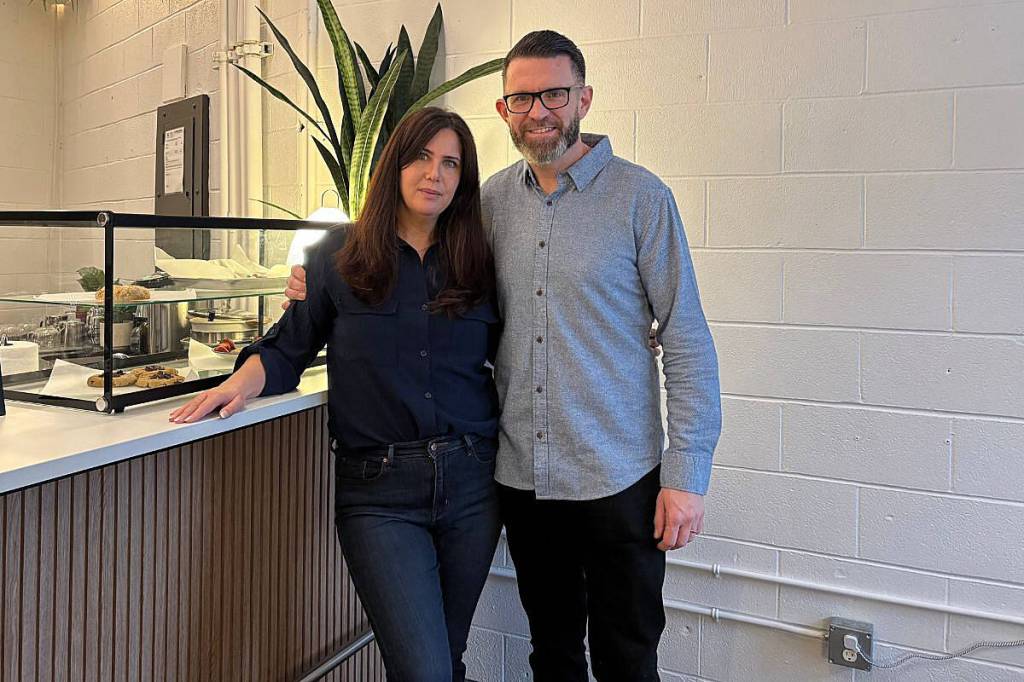 Jenann and Steve Preddy, owners and founders of Bean & Berry on West Beach, were successful in asking White Rock council for a sign bylaw variance to improve street-level identification of their business. (Grace McLeod/Peace Arch News)