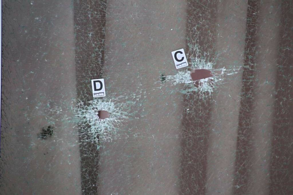 Kap&rsquo;s Café in Surrey was shot at three times in what police said were all extortion-related. Surrey Police said there have been 53 reported extortions, 11 shots fired and 31 victims (17 repeat) in Surrey this year. (1st Due Media/ Contributed to Surrey Now-Leader)