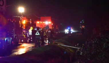 A man in his 20s is dead after a single-vehicle car crash in a water-filled ditch in South Surrey. (Curtis Kreklau photo)
