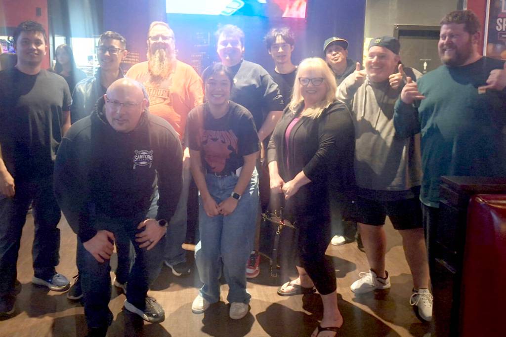 At the Wings restaurant in Langley on Jan. 29, Maple Ridge&rsquo;s Jeff LaBelle went up against a dozen fellow wing enthusiasts in an eating contest. He won, and advances to the provincial finals Feb. 26 in Port Moody. (Special to Black Press Media)