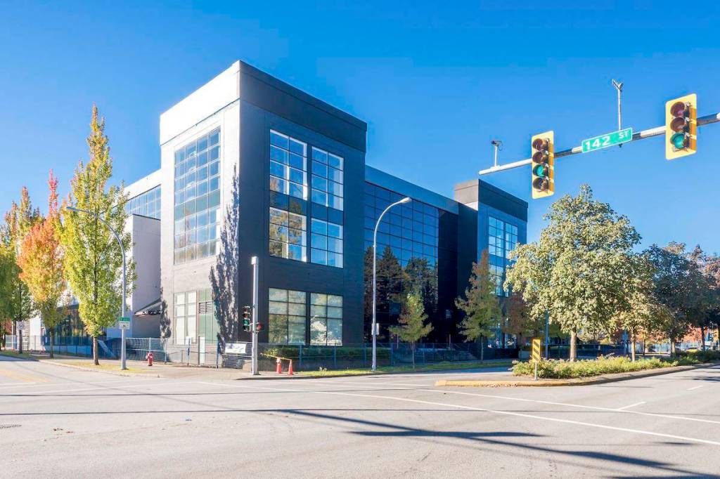 District 104 complex on 104 Avenue and 148 Street in Surrey, on the Whalley/Guildford border, in a photo posted on collierscanada.com. (Contributed)