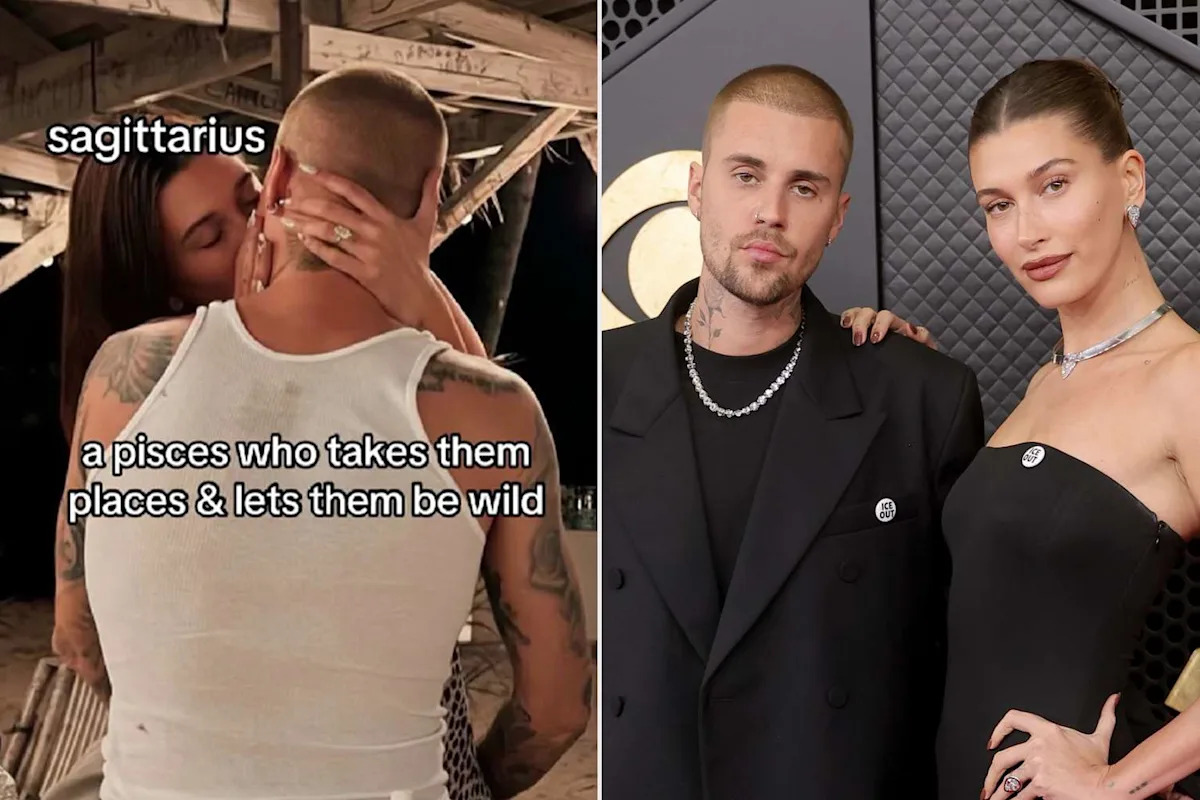 Hailey Bieber Passionately Kisses Husband Justin as She Reveals Their Chemistry Was Written in the Stars