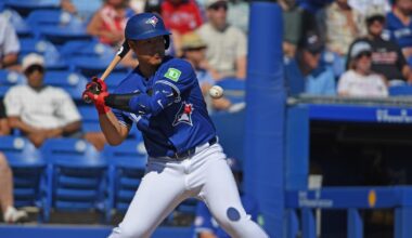 Toronto Blue Jays third baseman Kazuma Okamoto launches first Grapefruit League home run