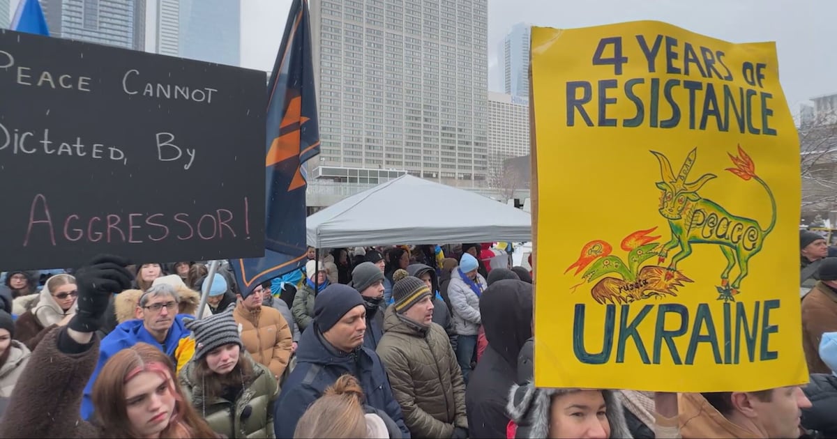 Downtown Toronto rally marks 4th anniversary of Russia’s invasion of Ukraine