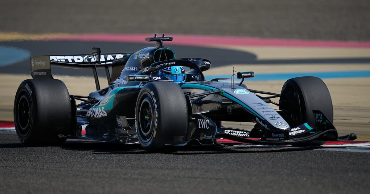 George Russell keeps Mercedes on top at F1 testing but McLaren, Ferrari tease pace