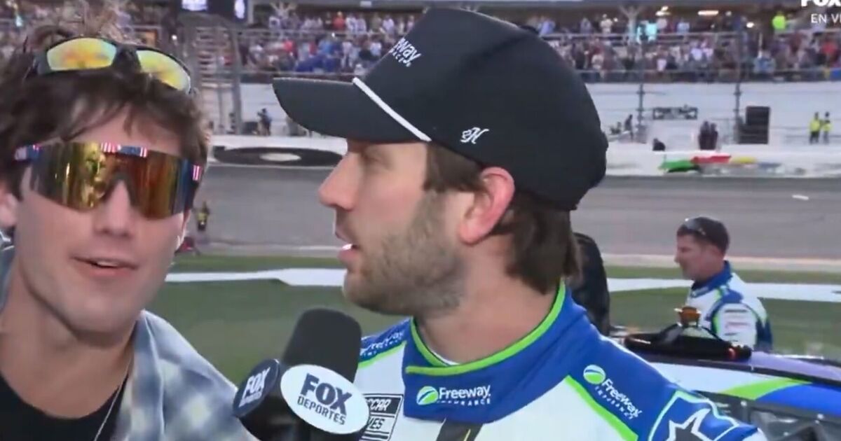 NASCAR fan interrupts Mexican driver's interview with 'Trump comment' - Motorsport - Sports