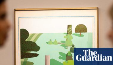 David Hockney’s first English landscape on show for first time in almost 30 years | David Hockney