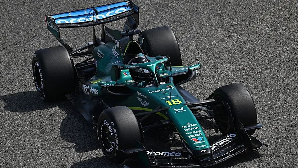 Aston Martin's Lance Stroll in Bahrain