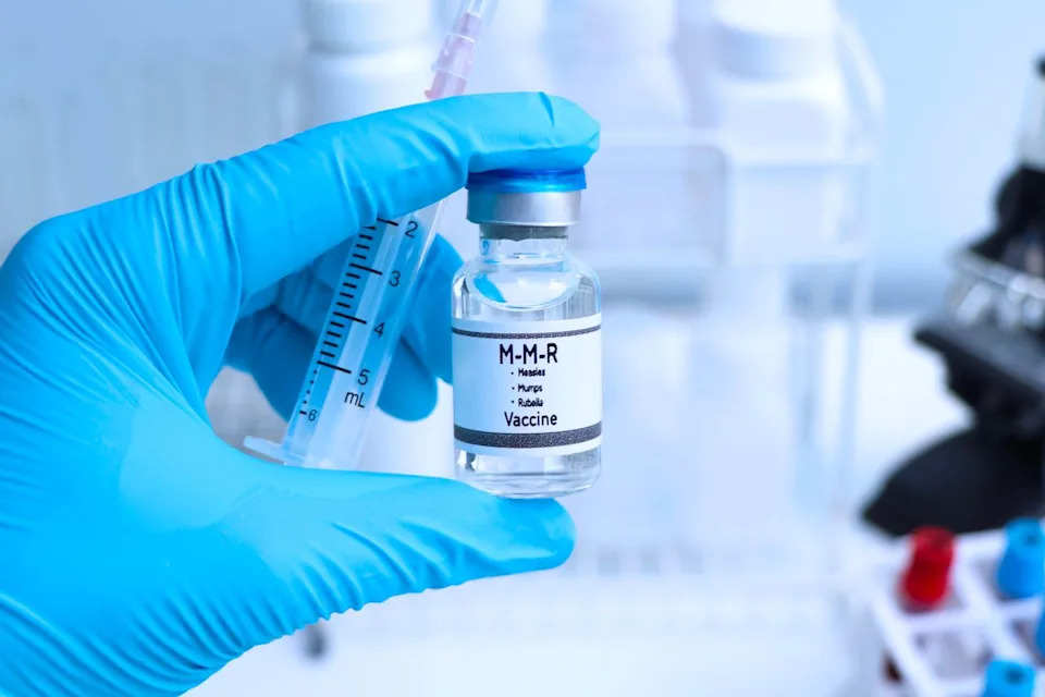 Stock image of the MMR vaccine. Getty