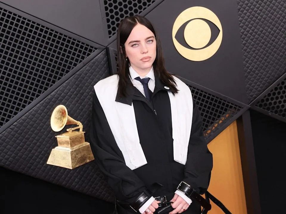  U.S. singer songwriter Billie Eilish arrives for the 68th Annual Grammy Awards at the Crypto.com Arena in Los Angeles on February 1, 2026.