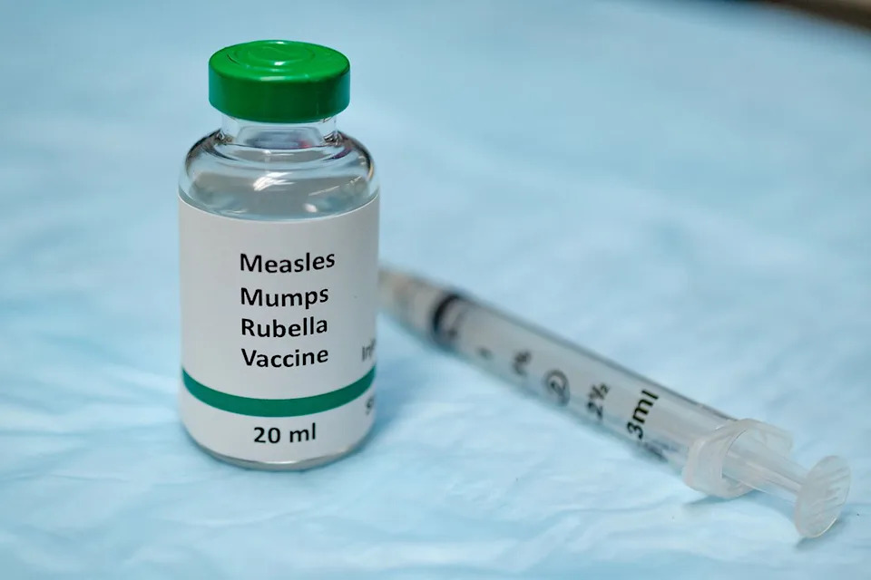 Stock image of the MMR vaccine. Manjurul/Getty