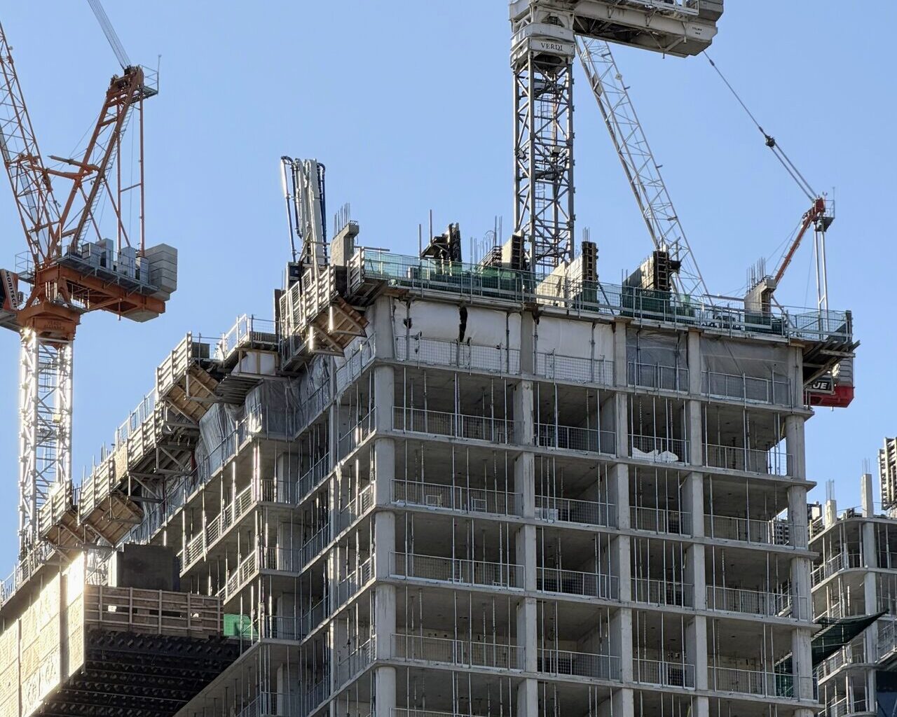 Concord Sky’s Cladding Climbs Higher Next to 8 Elm in Downtown Toronto