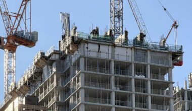 Concord Sky’s Cladding Climbs Higher Next to 8 Elm in Downtown Toronto