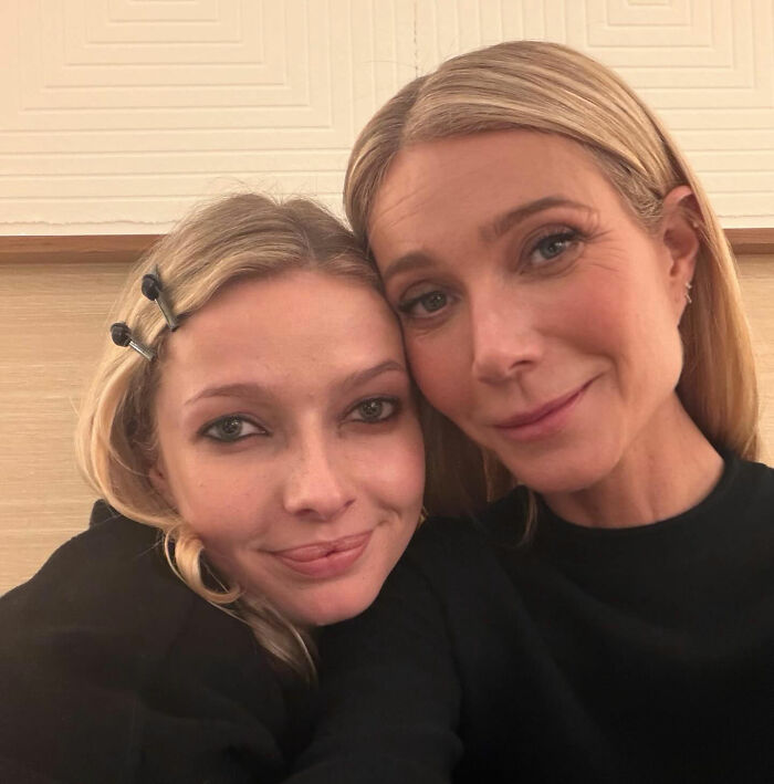 Apple Martin and Gwyneth Paltrow posing closely together, highlighting Apple Martin's cosmetic procedures reveal. Apple Martin and Gwyneth Paltrow posing closely together, highlighting Apple Martin's cosmetic procedures reveal.