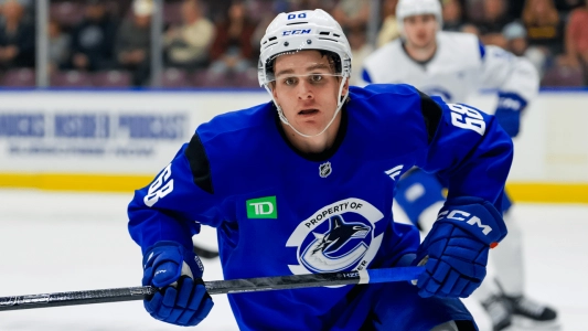 Vancouver Canucks prospect Riley Patterson.