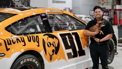 Lucky Dog Mobile Groomers Revs Up for First-Time NASCAR Sponsorship with the No. 91 Driver Ryan Vargas