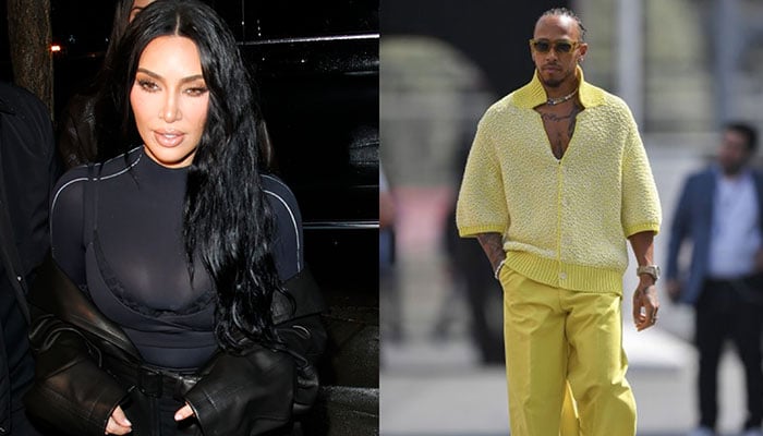 Kim Kardashian crashing hard into F1 champ Lewis Hamilton in Paris