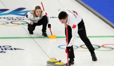 Canada falls to Great Britain in mixed doubles curling at the Winter Olympics