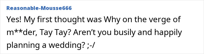 Screenshot of an online comment reacting to Taylor Swift’s gift to Selena Gomez, sparking backlash and discussion. Screenshot of an online comment reacting to Taylor Swift’s gift to Selena Gomez, sparking backlash and discussion.