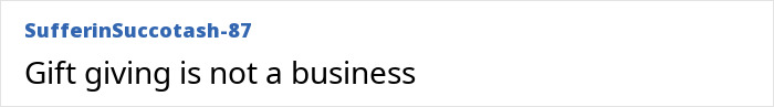 Comment on Taylor Swift's gift to Selena Gomez expressing that gift giving is not a business amid backlash. Comment on Taylor Swift's gift to Selena Gomez expressing that gift giving is not a business amid backlash.