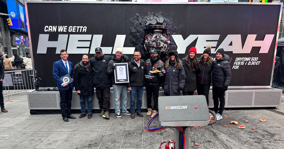 NASCAR promotes Daytona 500, new brand campaign in Times Square pop-up