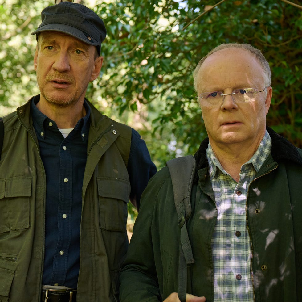 pictured: (l r): ash (david thewlis) and peter (jason watkins)