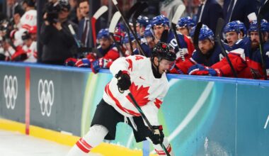 Canada’s Josh Morrissey exits in second period vs. Czechia