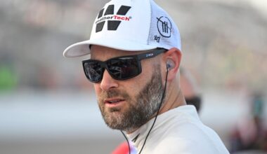 An image of NASCAR driver Shane van Gisbergen staring down the camera