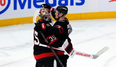 Linus Ullmark backstops Ottawa Senators to win over New Jersey Devils in return