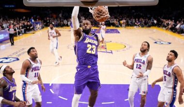 Austin Reaves helps Los Angeles Lakers overcome Luka Doncic’s injury and beat Philadelphia 76ers