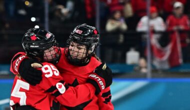 Canada escapes disaster, beating Swiss 2-1 in semi-final and setting up U.S. showdown for gold